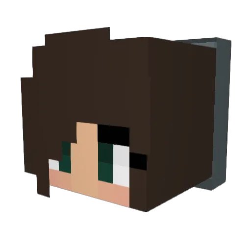 itsjessi Minecraft avatar head, 3D render