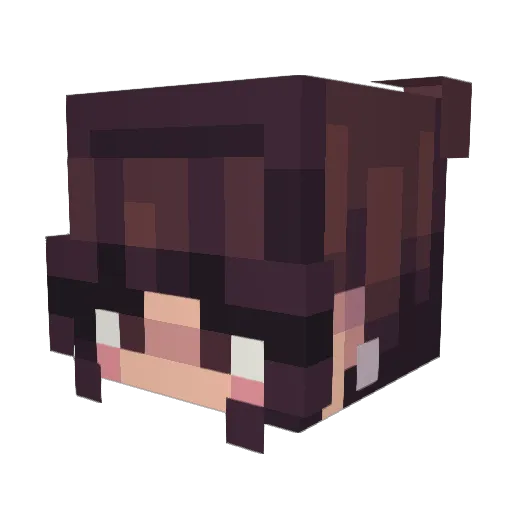 itsjuniper Minecraft avatar head, 3D render