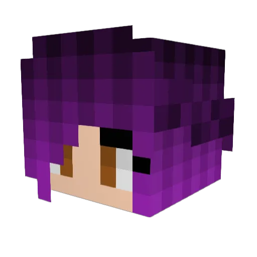 itsjustjen Minecraft avatar head, 3D render