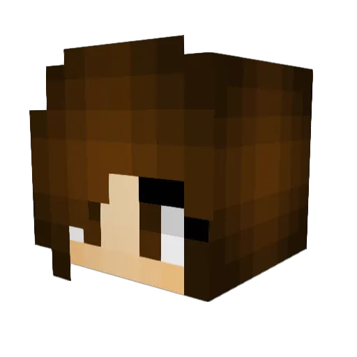 itsjustrachella Minecraft avatar head, 3D render