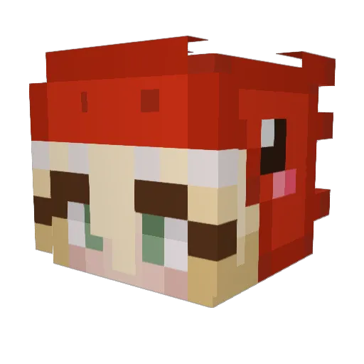 itskaeee Minecraft avatar head, 3D render