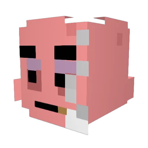 itskaidenb Minecraft avatar head, 3D render