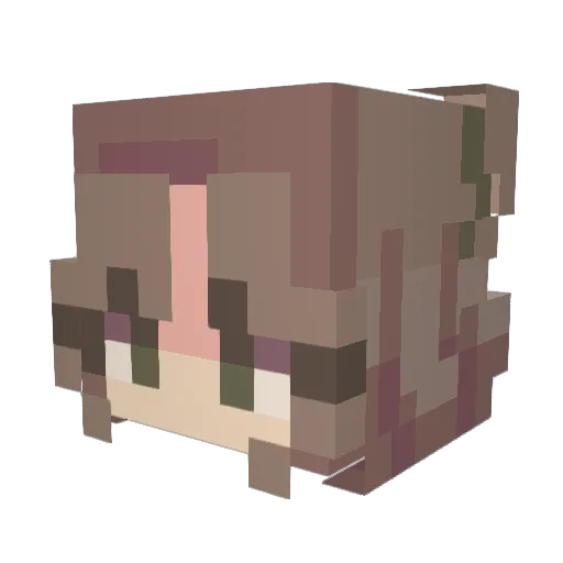 itskali_li Minecraft avatar head, 3D render