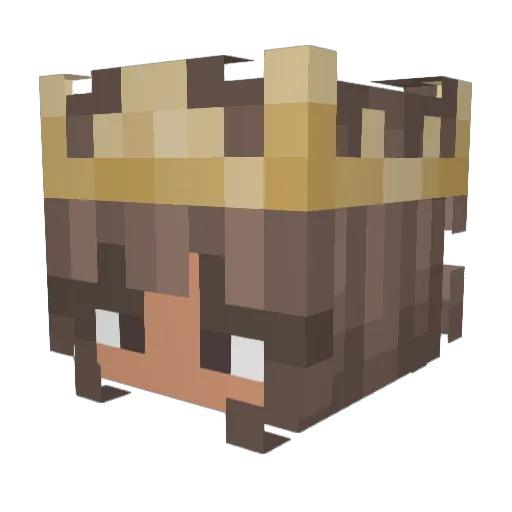 itskarlita Minecraft avatar head, 3D render