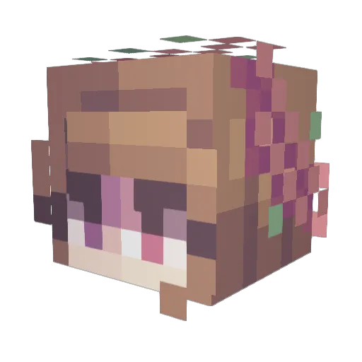 itskatsa Minecraft avatar head, 3D render