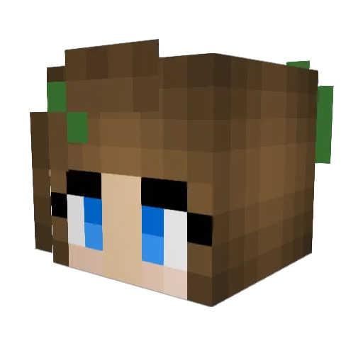 itskittycat Minecraft avatar head, 3D render