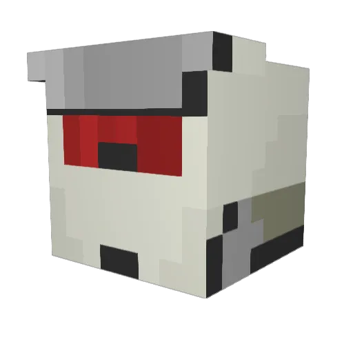 itslasHD Minecraft avatar head, 3D render