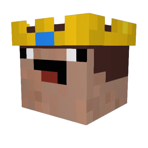 itslenegd Minecraft avatar head, 3D render