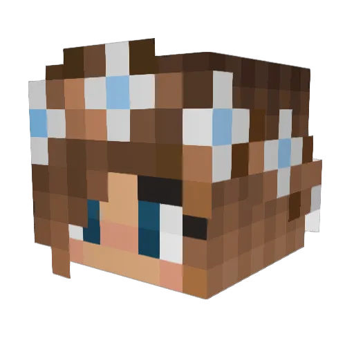 itslewisandclark Minecraft avatar head, 3D render