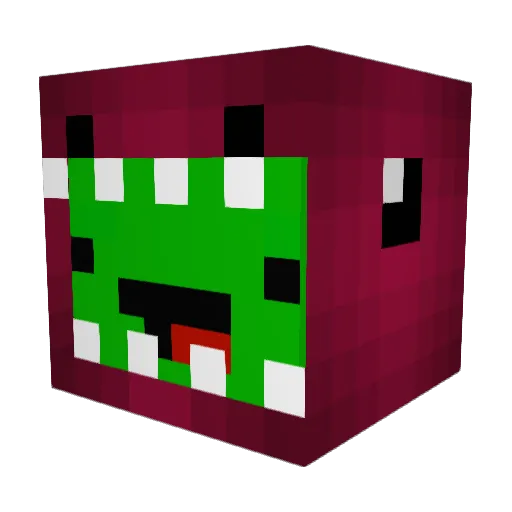 itsllib Minecraft avatar head, 3D render
