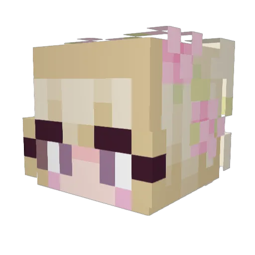 itsluu16 Minecraft avatar head, 3D render