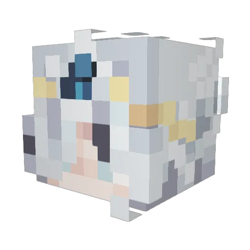 itslyniiee Minecraft avatar head, 3D render