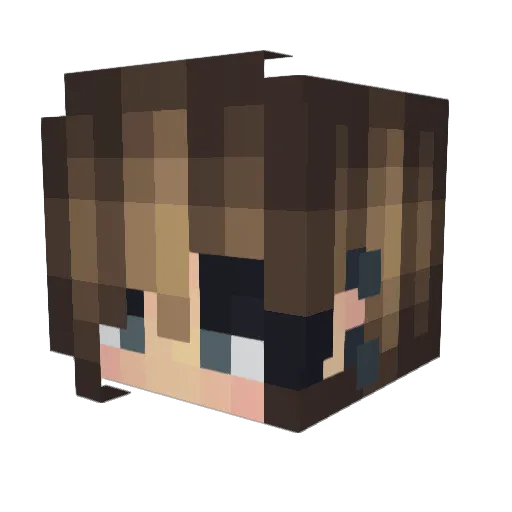 itsmeRUM Minecraft avatar head, 3D render