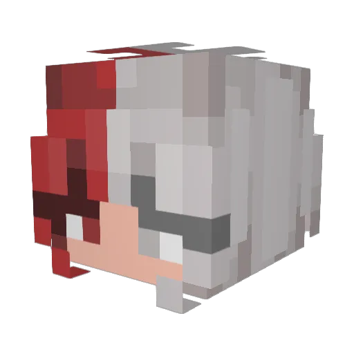 itsmealba Minecraft avatar head, 3D render