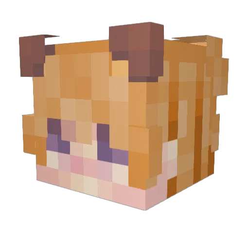 itsmebeth Minecraft avatar head, 3D render