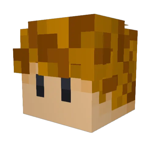 itsmecalvin14 Minecraft avatar head, 3D render