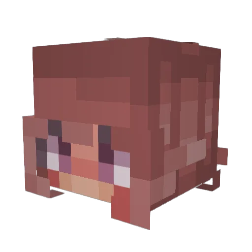 itsmekjt Minecraft avatar head, 3D render