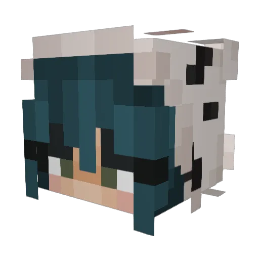 itsmere Minecraft avatar head, 3D render