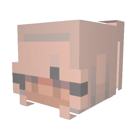 itsmesparkles01 Minecraft avatar head, 3D render
