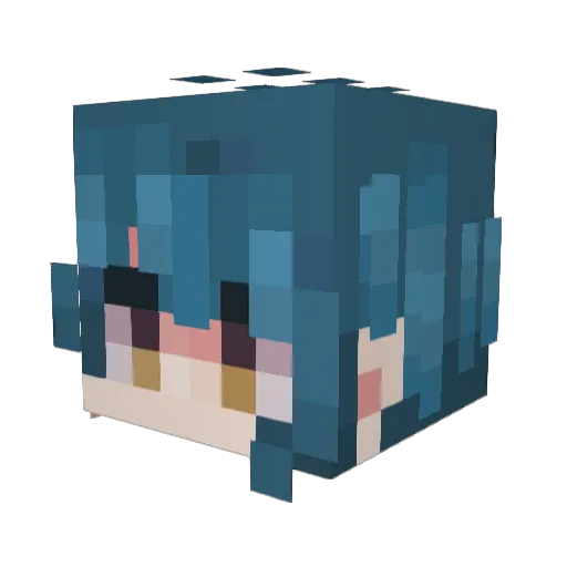itsmeveera Minecraft avatar head, 3D render