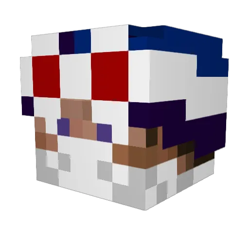 itsminipro Minecraft avatar head, 3D render