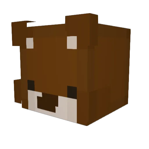 itsmixti Minecraft avatar head, 3D render