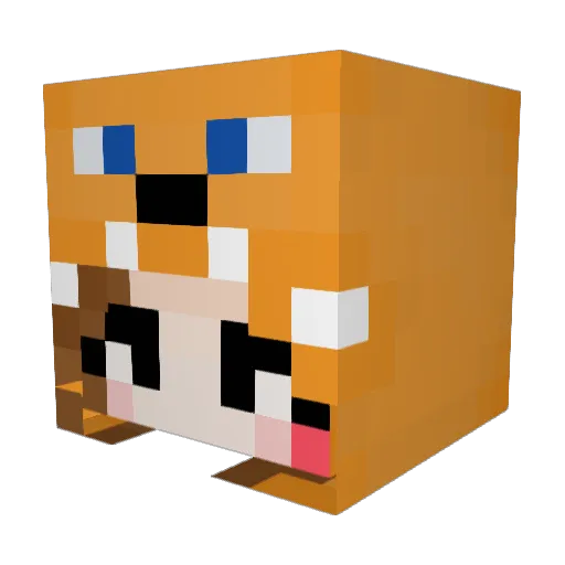 itsmog Minecraft avatar head, 3D render