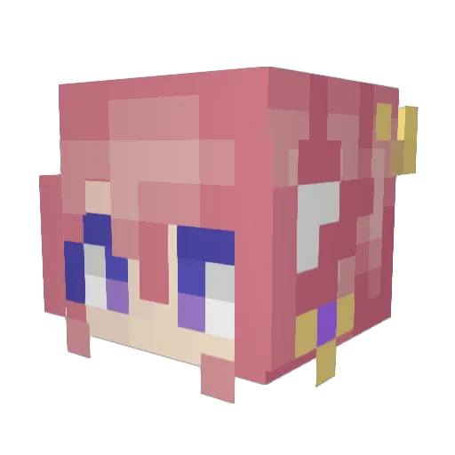 itsmoonmoon22 Minecraft avatar head, 3D render