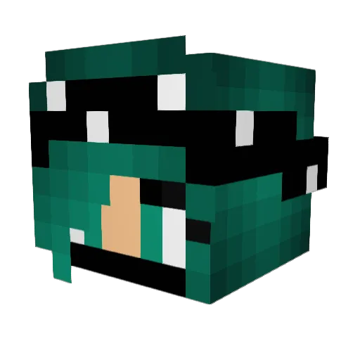 itsmorgenstern Minecraft avatar head, 3D render