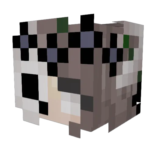 itsmyLed Minecraft avatar head, 3D render