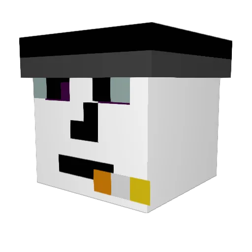 itsmydude Minecraft avatar head, 3D render