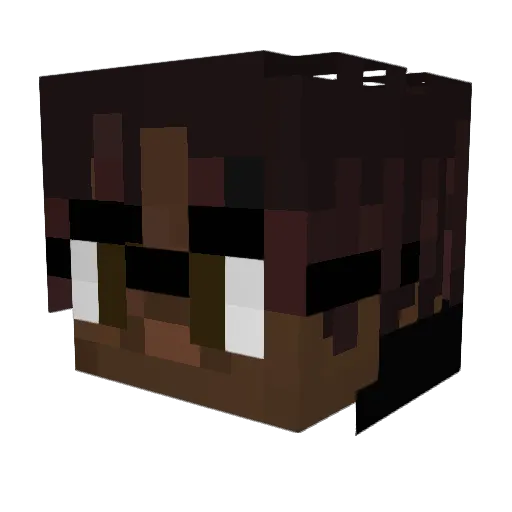 itsnikov Minecraft avatar head, 3D render