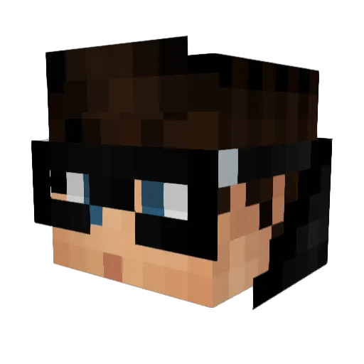 itsnofriends Minecraft avatar head, 3D render