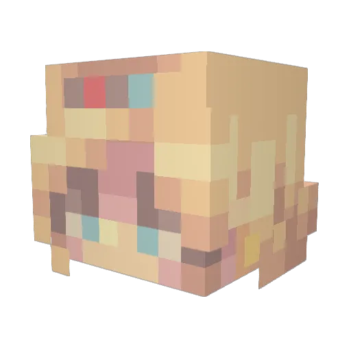 itsnoteli_ Minecraft avatar head, 3D render