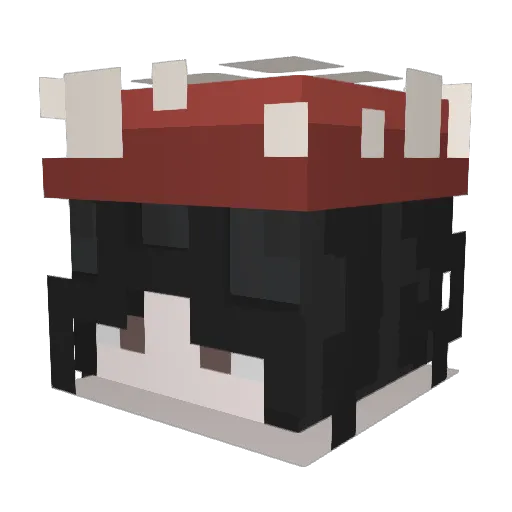itsnotpiq Minecraft avatar head, 3D render