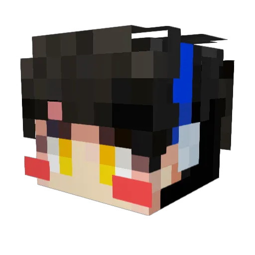 itsnuku Minecraft avatar head, 3D render