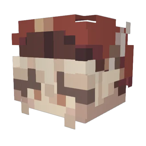 itsolim Minecraft avatar head, 3D render