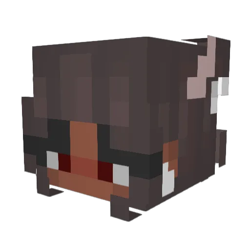 itspiepie Minecraft avatar head, 3D render