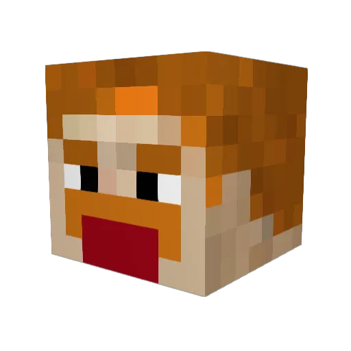 itsradoo Minecraft avatar head, 3D render