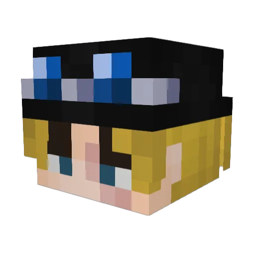 itssabo Minecraft avatar head, 3D render