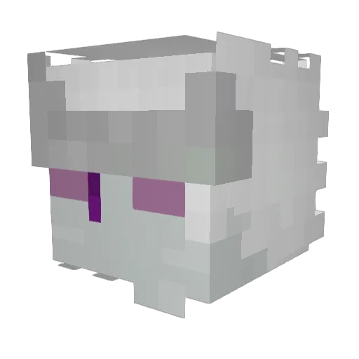 itsseven Minecraft avatar head, 3D render