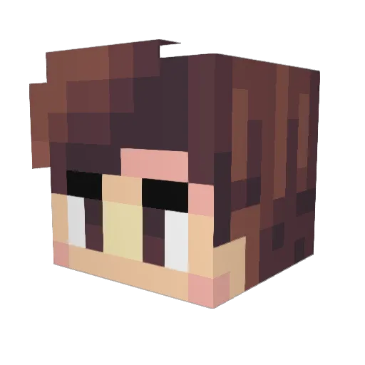 itssfreckles Minecraft avatar head, 3D render