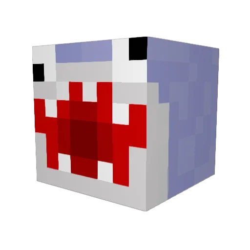 itssharkboi Minecraft avatar head, 3D render