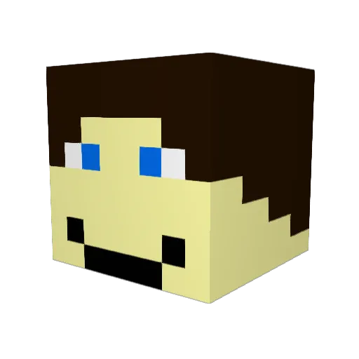 itsskillz Minecraft avatar head, 3D render