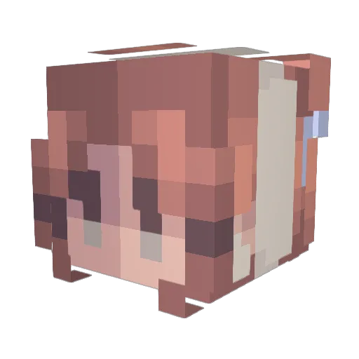 itsslilian4 Minecraft avatar head, 3D render