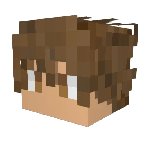 itssnotrayman Minecraft avatar head, 3D render