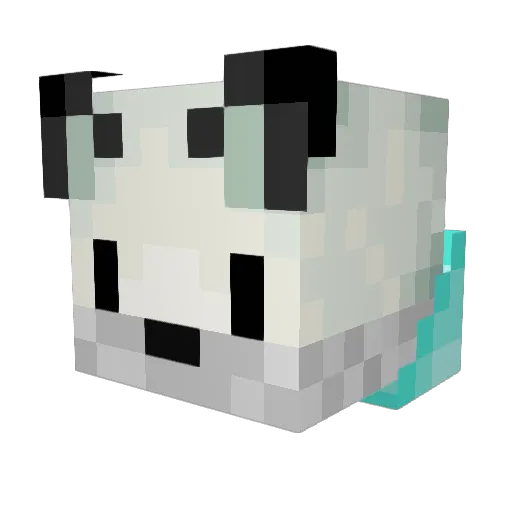 itssnow_fox Minecraft avatar head, 3D render