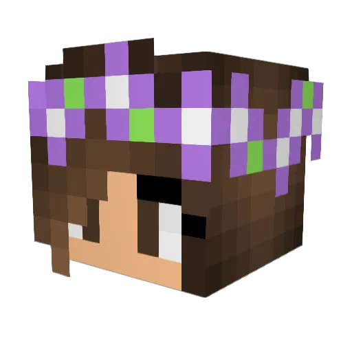 itssophiaphan Minecraft avatar head, 3D render
