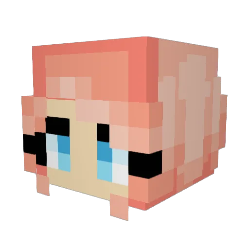 itssosmall Minecraft avatar head, 3D render