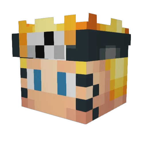 itsspeachyy Minecraft avatar head, 3D render